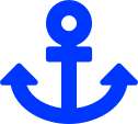 Blue anchor